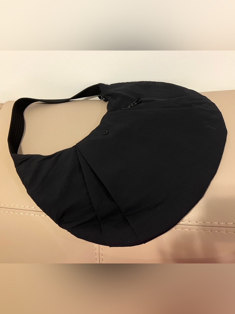 lululemon athletica Black Crescent Shoulder Bag
